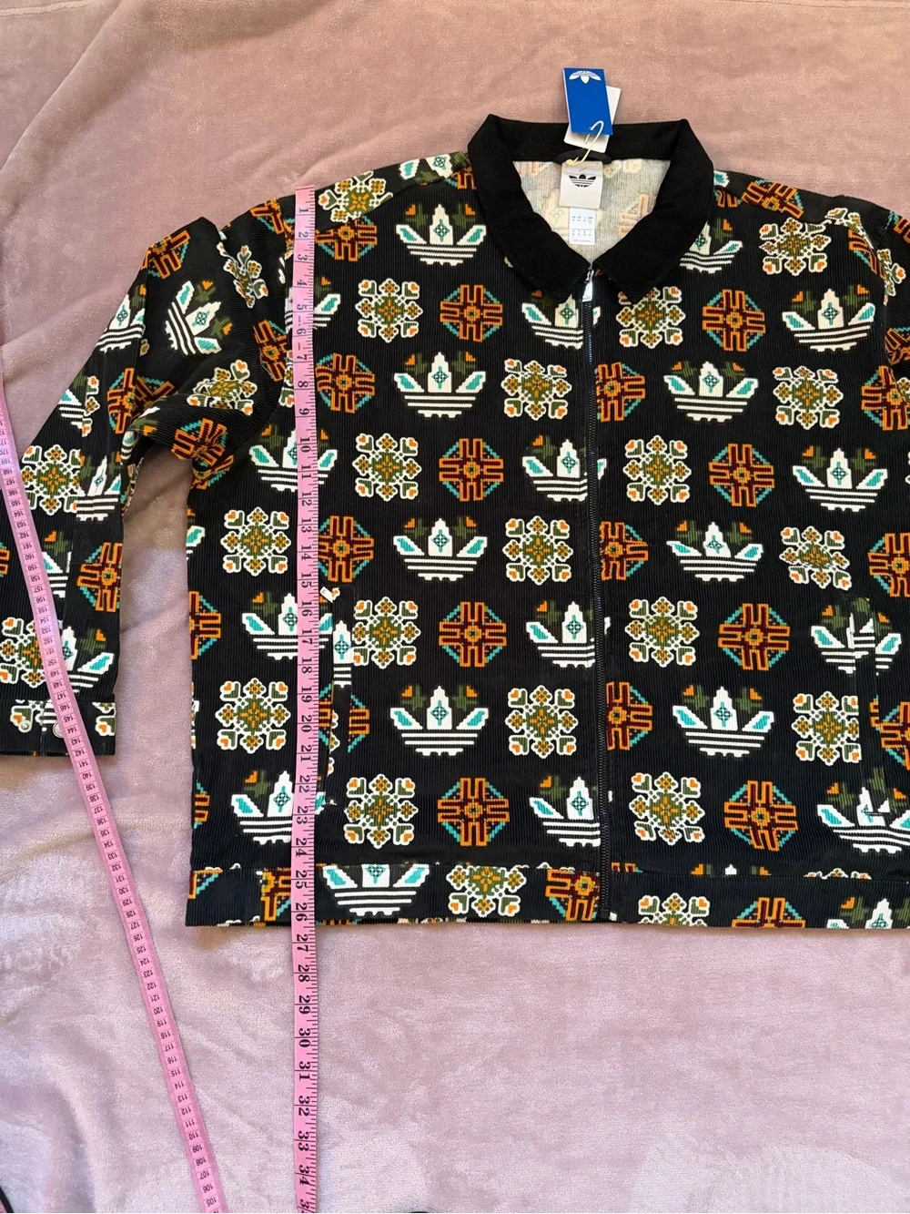 adidas Monogram Print Coach Jacket - Black 2XL